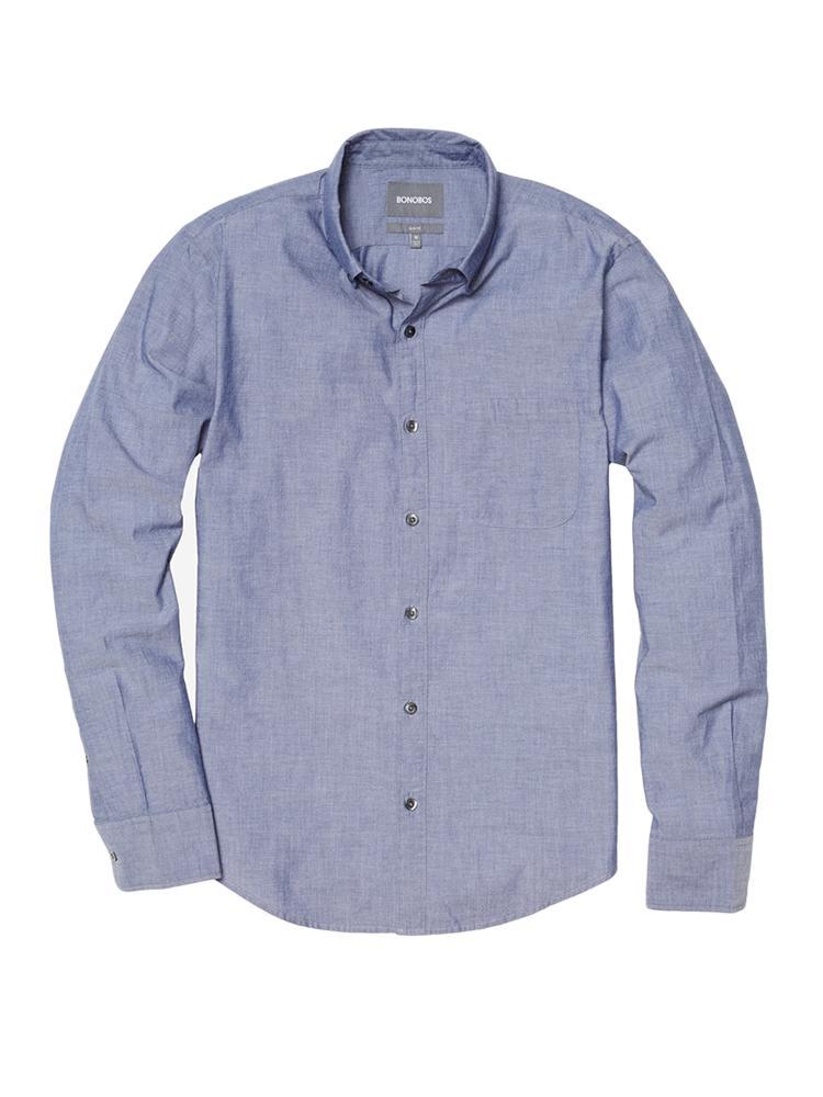 Bonobos Lightweight Chambray Shirt Slim Fit - Saint Bernard