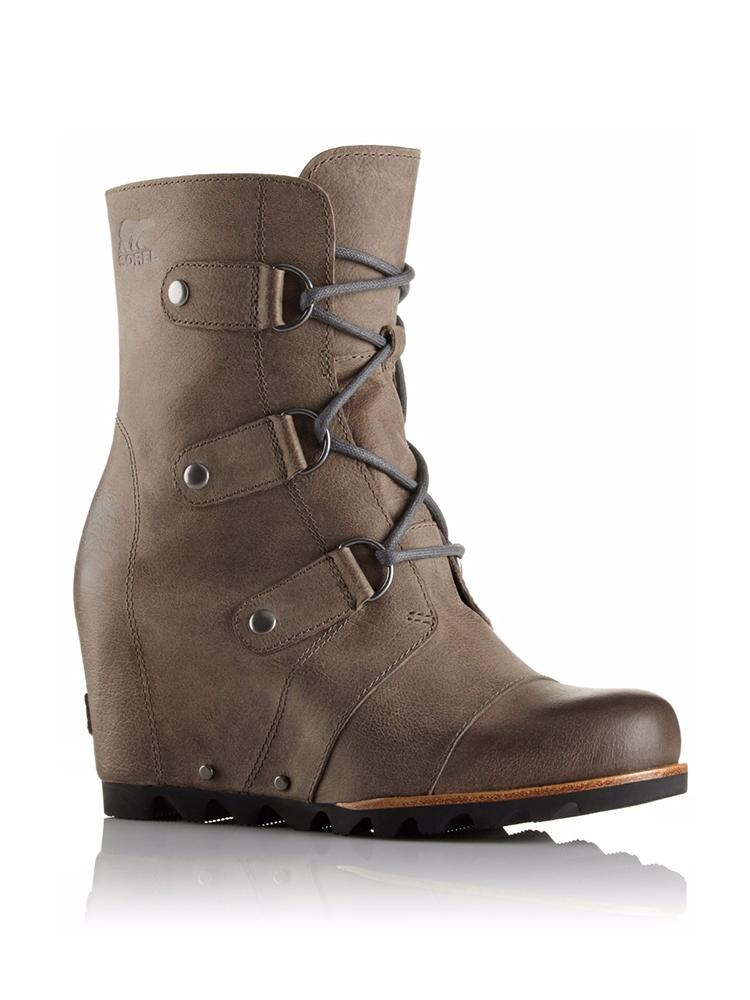 Sorel Women's Joan Of Arctic Wedge Mid Boot Dark Fog - Saint Bernard