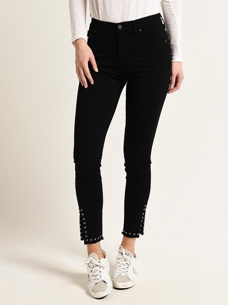 Citizens of Humanity Women's Rocket Ankle Split Hem Jean - Saint Bernard