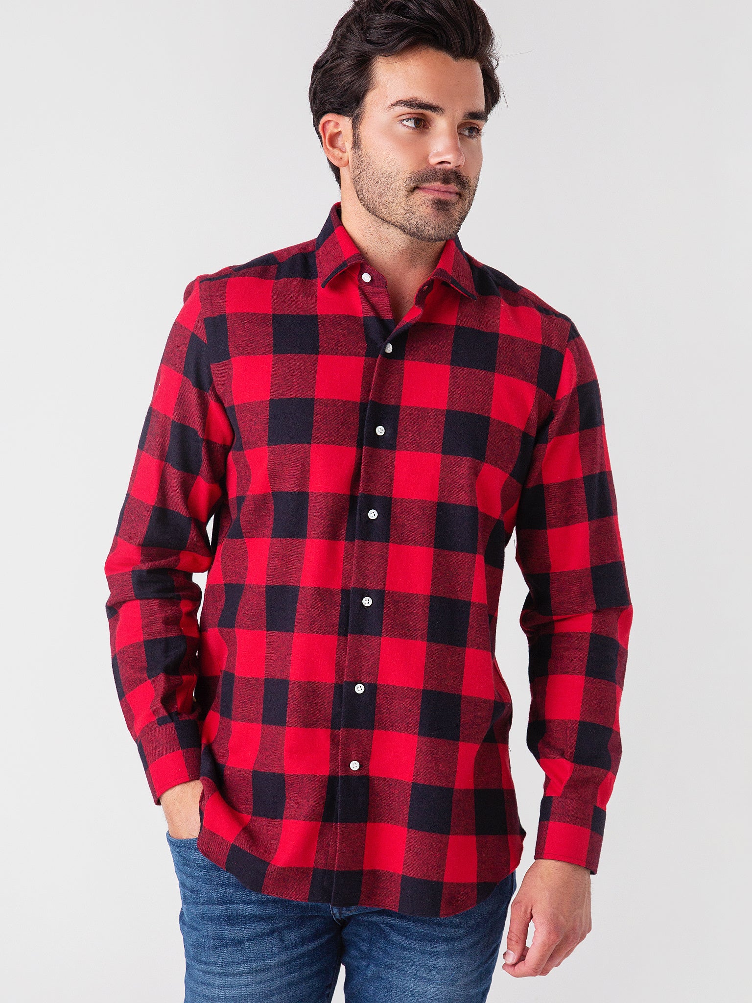 Maria Santangelo Men's Chienna Button-Down Shirt - Saint Bernard