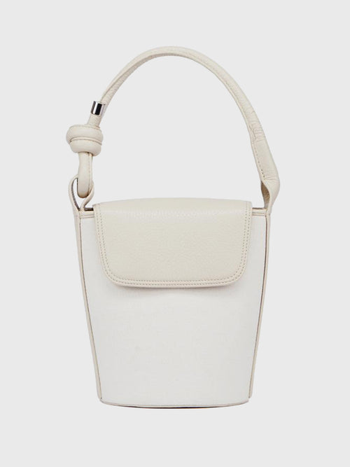 Behno Helen Canvas Natural Mini Bucket Bag