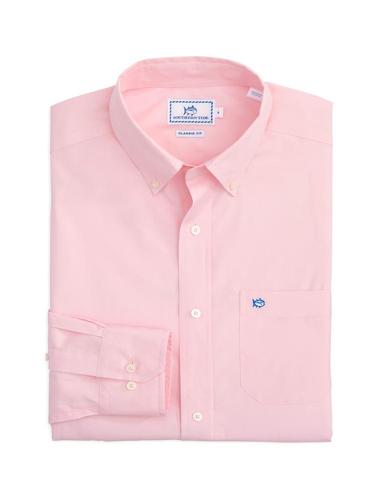 Southern Tide Sullivans Solid Classic Sport Shirt - Saint Bernard