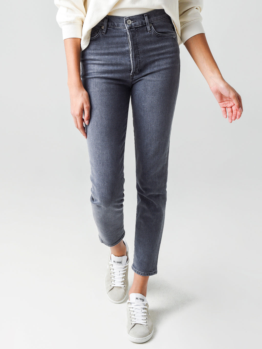 Citizens Of Humanity Women's Olivia Ankle High-Rise Slim Fit Jean - Saint Bernard