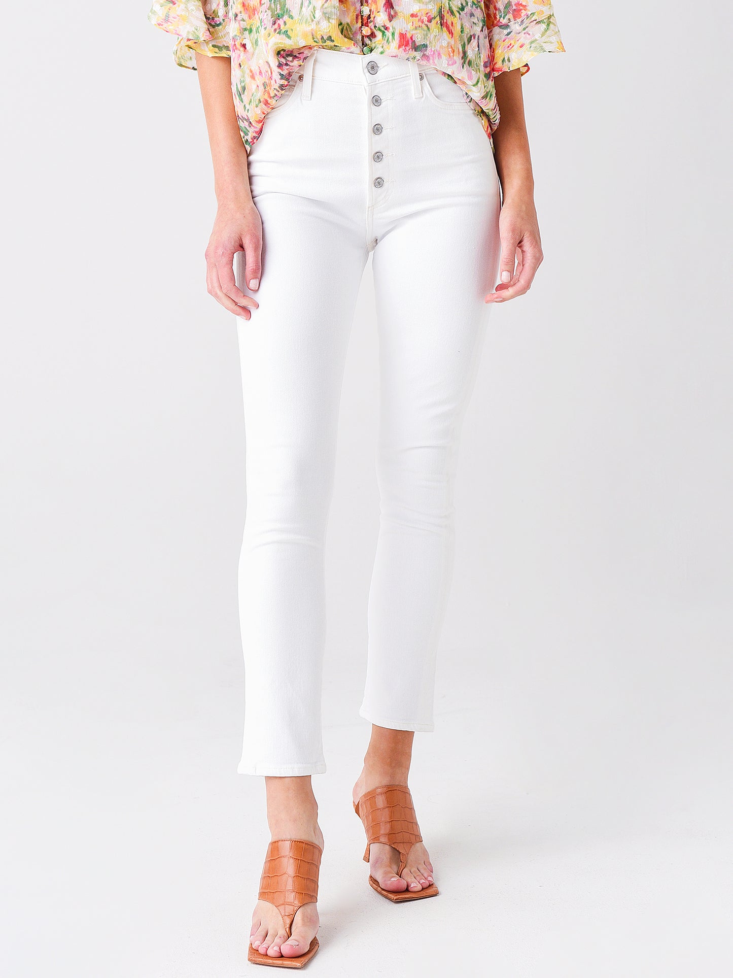 Citizens Of Humanity Women's Olivia High-Rise Slim Fit Exposed Fly Jean - Saint Bernard