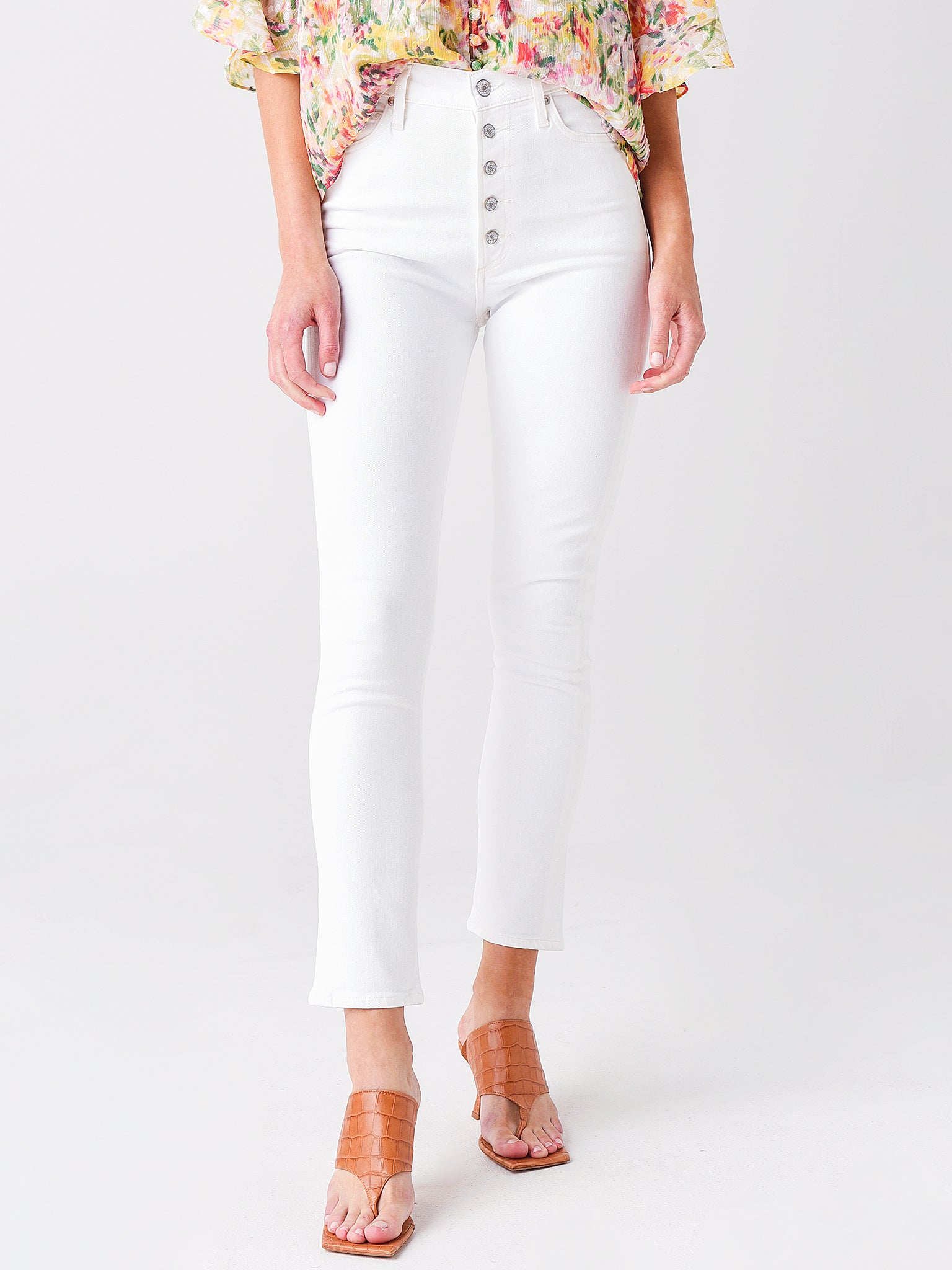 Citizens Of Humanity Women's Olivia High-Rise Slim Fit Exposed Fly Jean - Saint Bernard