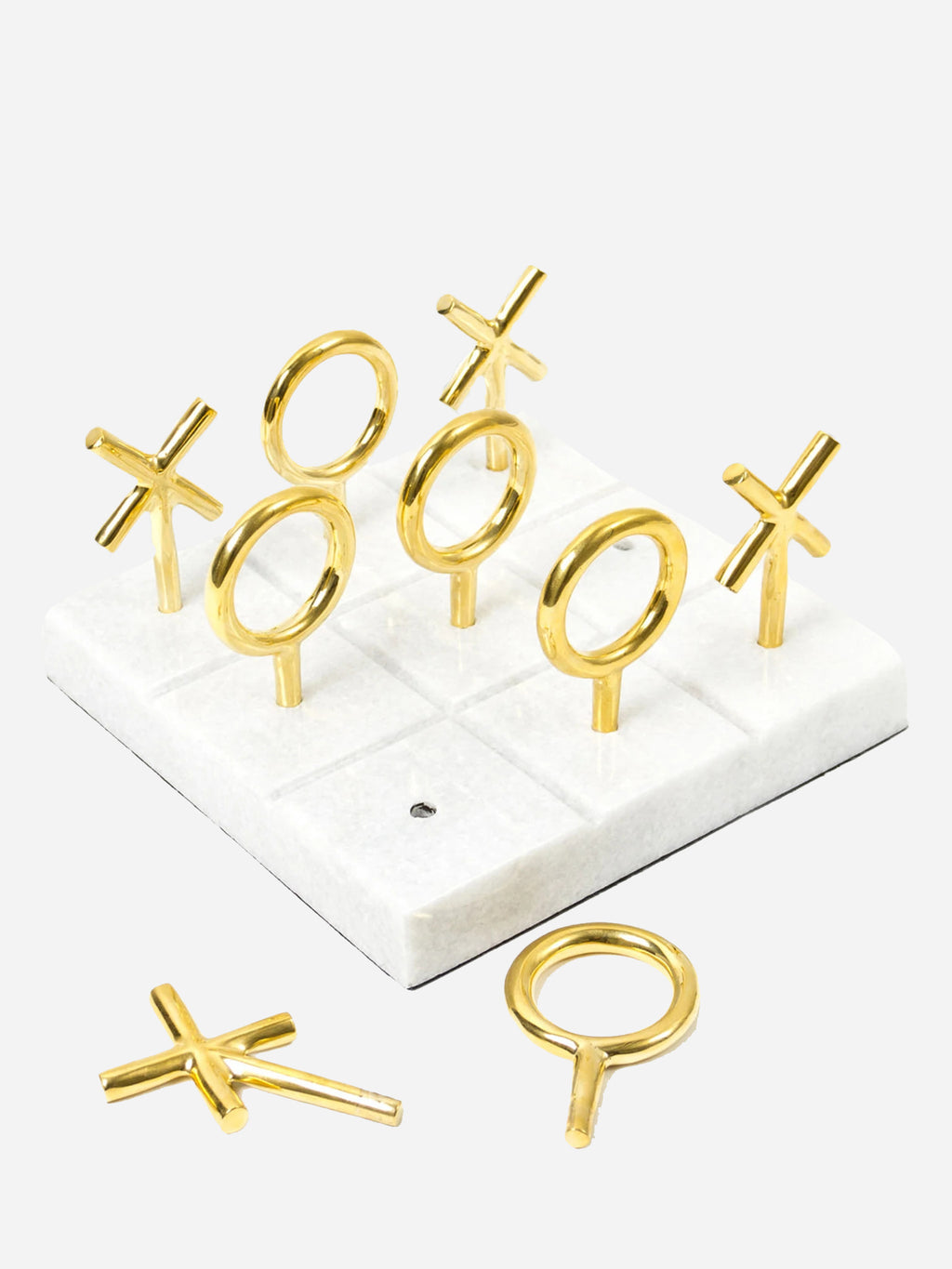 Jonathan Adler Brass Tic Tac Toe Set - Saint Bernard