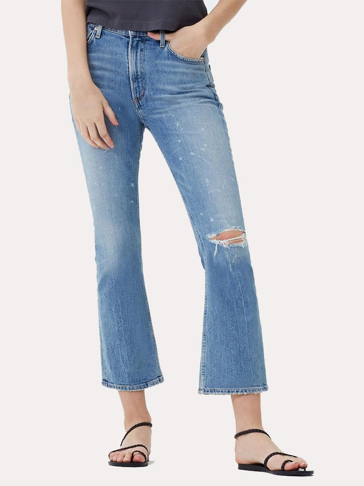 Citizens of Humanity Women's Demy Cropped Flare Jeans - Saint Bernard