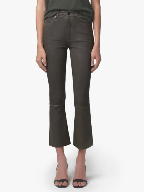 Citizens of Humanit Demy Cropped Flare Leather