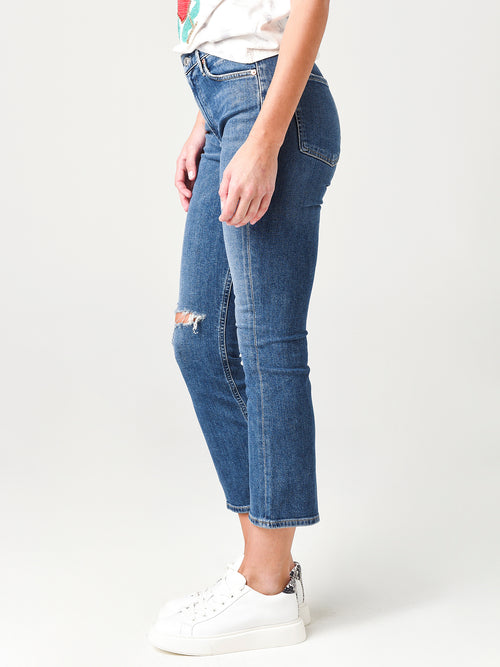 Citizens Of Humanity Distressed Tempo Demy Cropped Flare Jean