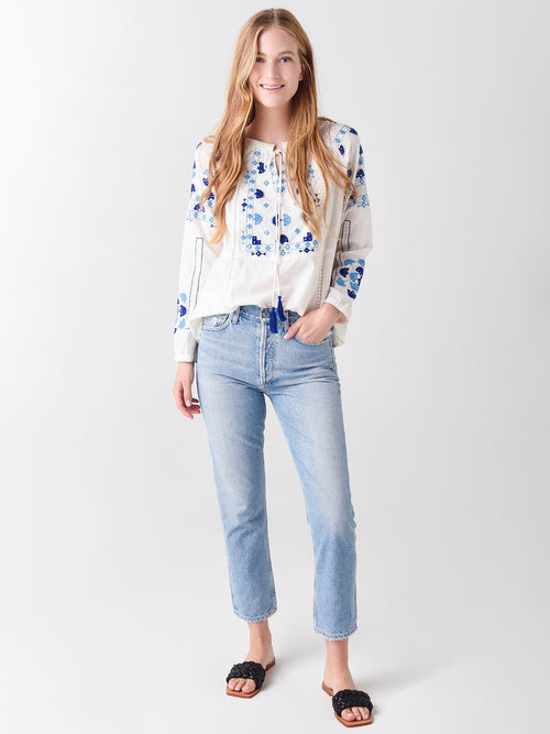 Citizens Of Humanity Women's Charlotte Crop High-Rise Straight Jean