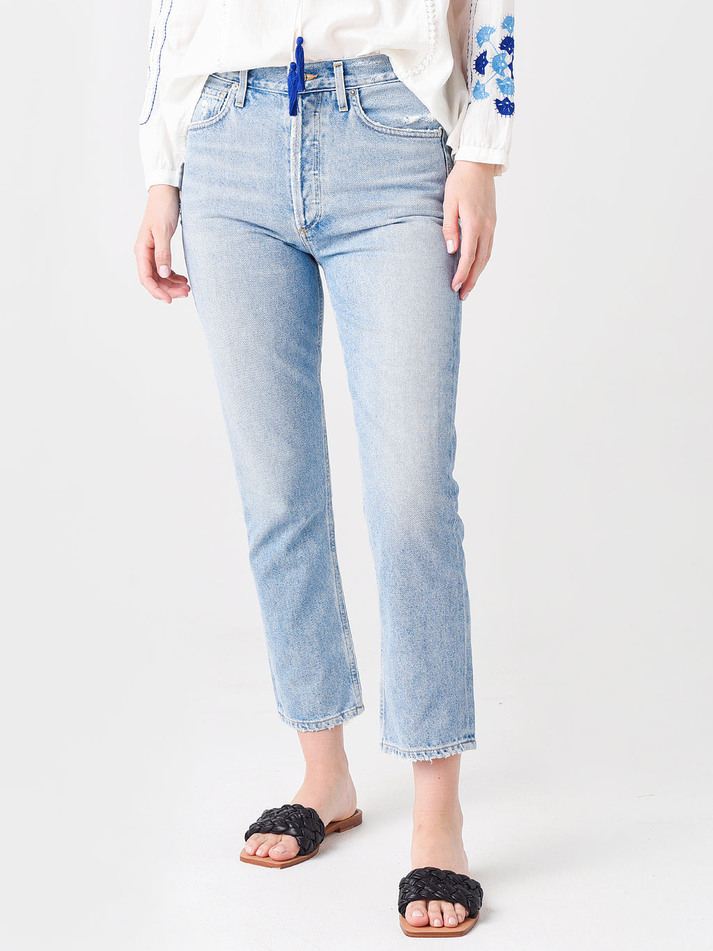 Citizens Of Humanity Women's Charlotte Crop High-Rise Straight Jean - Saint Bernard