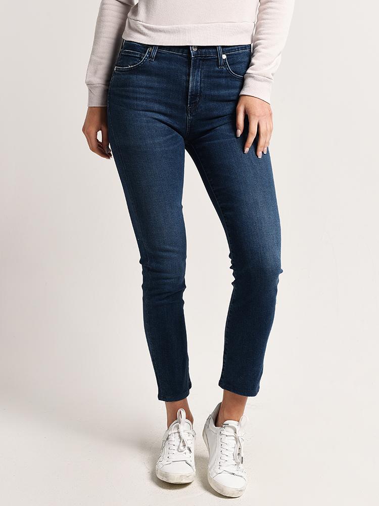 Citizens of Humanity Women's Harlow High Rise Slim Straight Jean - Saint Bernard