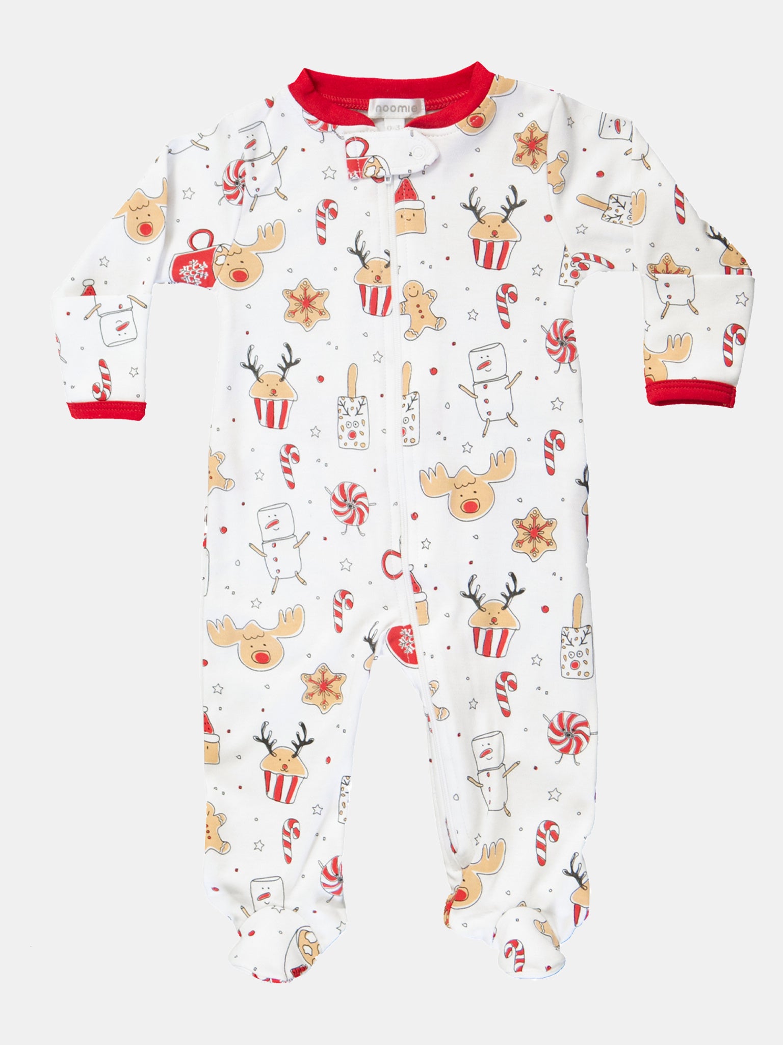 Baby Noomie Baby's Zipper Footie Pajama - Saint Bernard