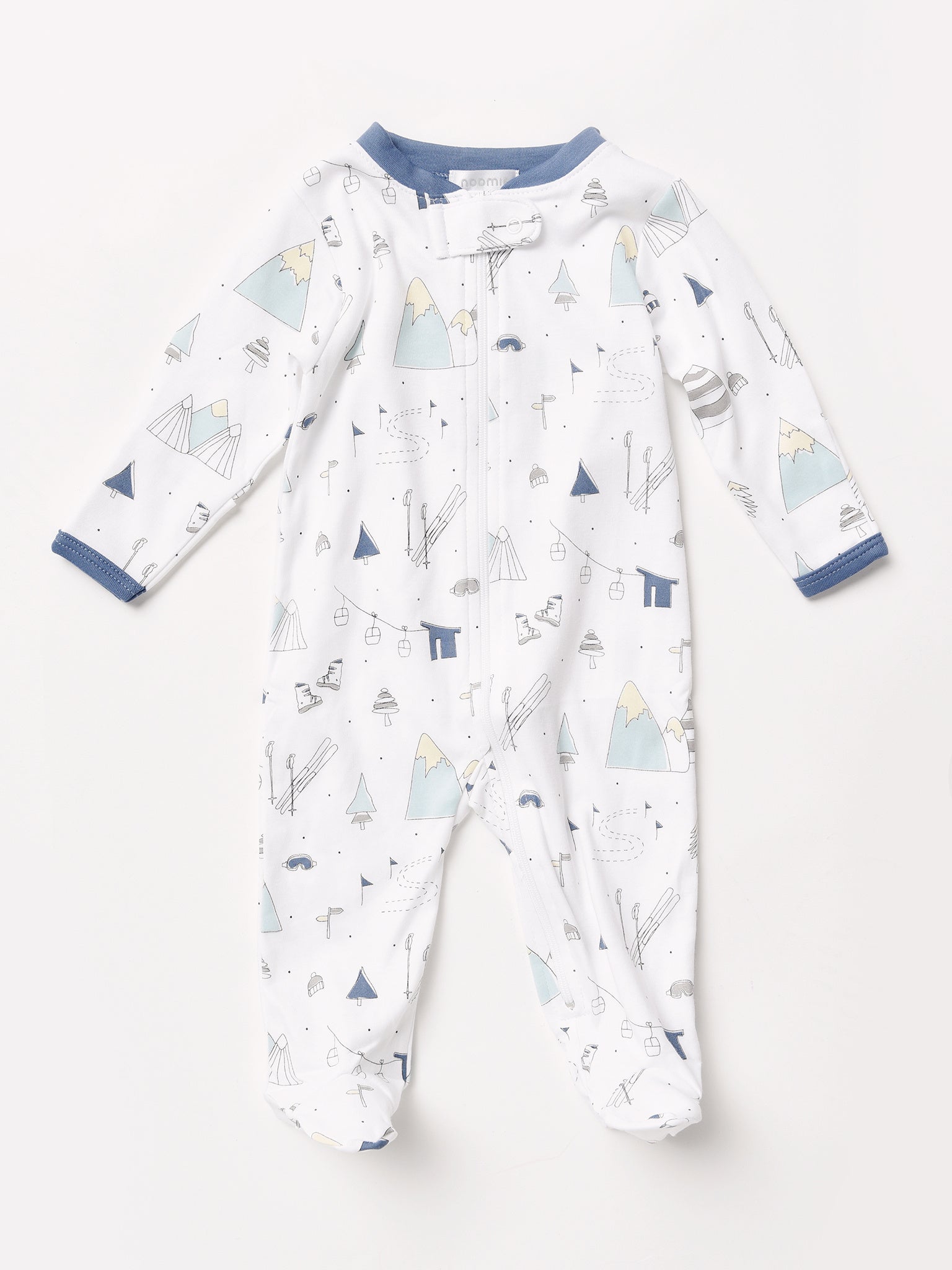 Baby Noomie Little Boys' Ski Footie Pajama - Saint Bernard
