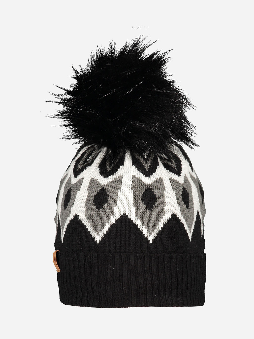 Obermeyer Fair Isle Faux Fur Pom Beanie - Saint Bernard