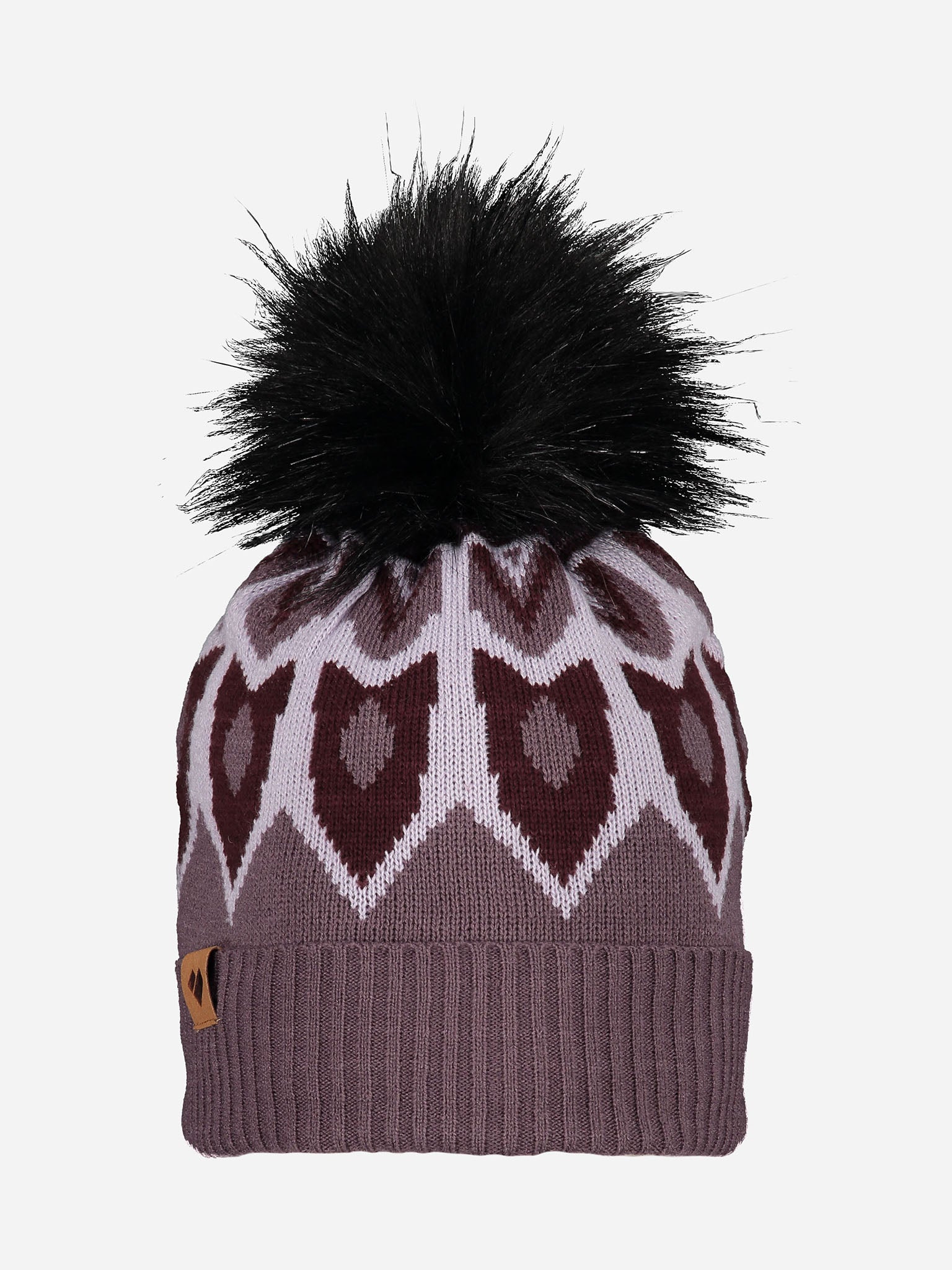 Obermeyer Fair Isle Faux Fur Pom Beanie - Saint Bernard