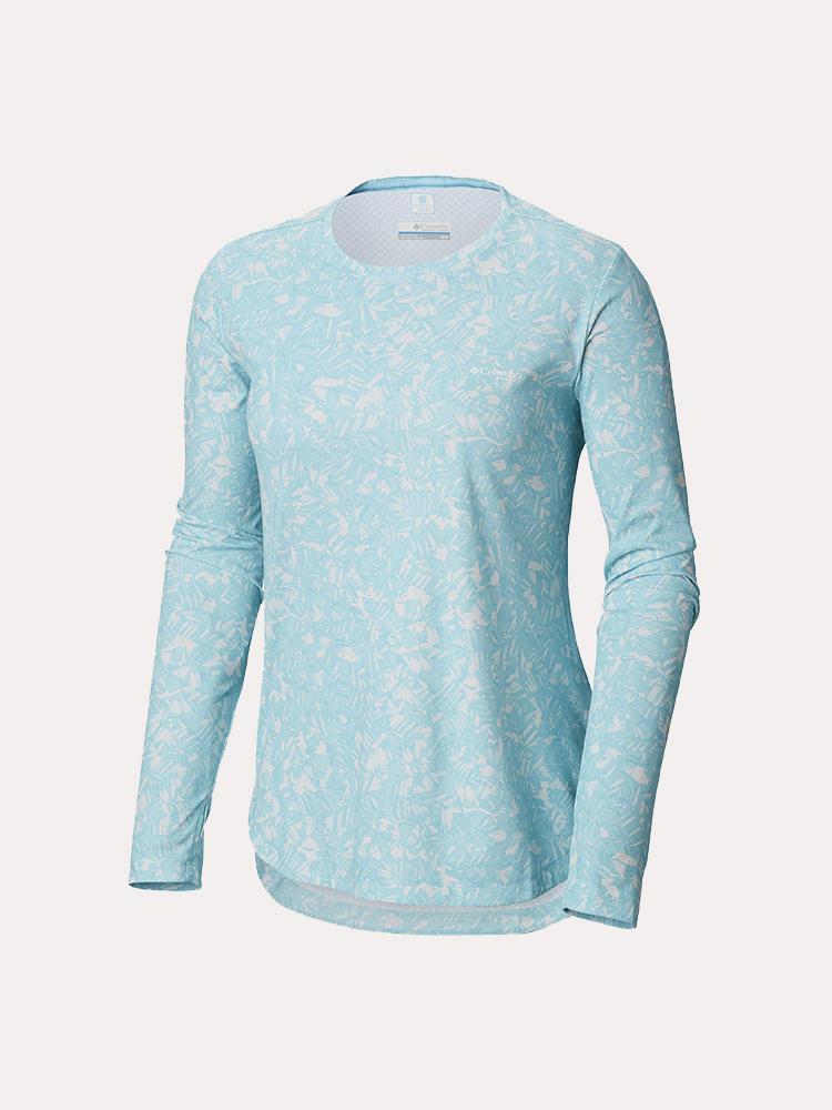 Columbia Women's Printed PFG Zero Long Sleeve Top - Saint Bernard