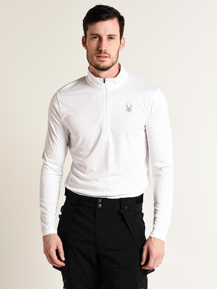 Spyder Men's Limitless Solid Zip T-Neck - Saint Bernard