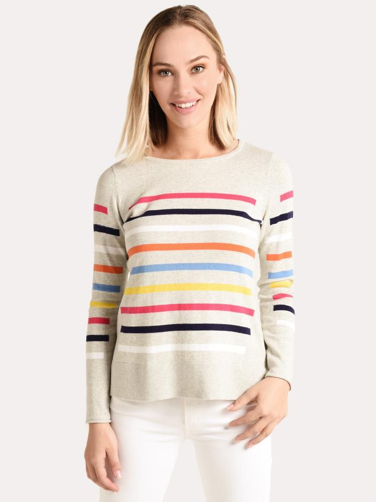 Project J Multi Bold Stripe Sweatshirt - Saint Bernard