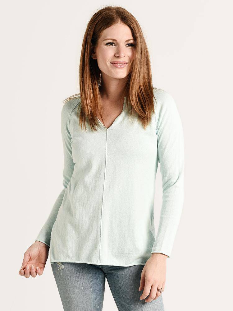 Project J Seamed V-Neck Sweater - Saint Bernard