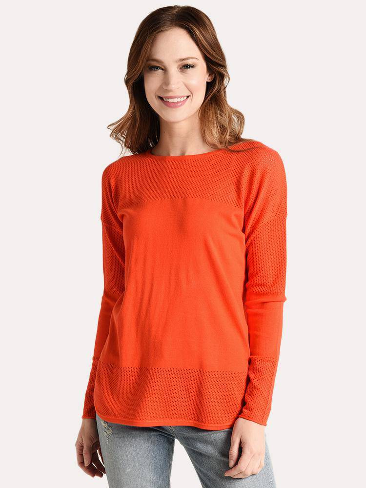 Project J Perforated Shirttail Sweater - Saint Bernard