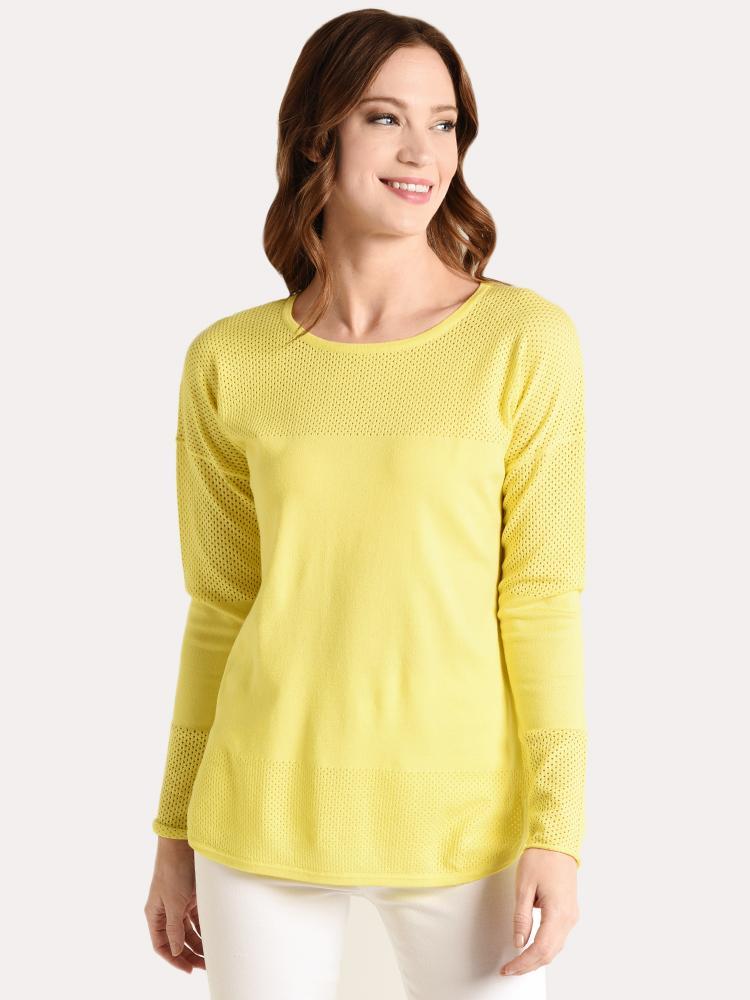 Project J Perforated Shirttail Sweater - Saint Bernard