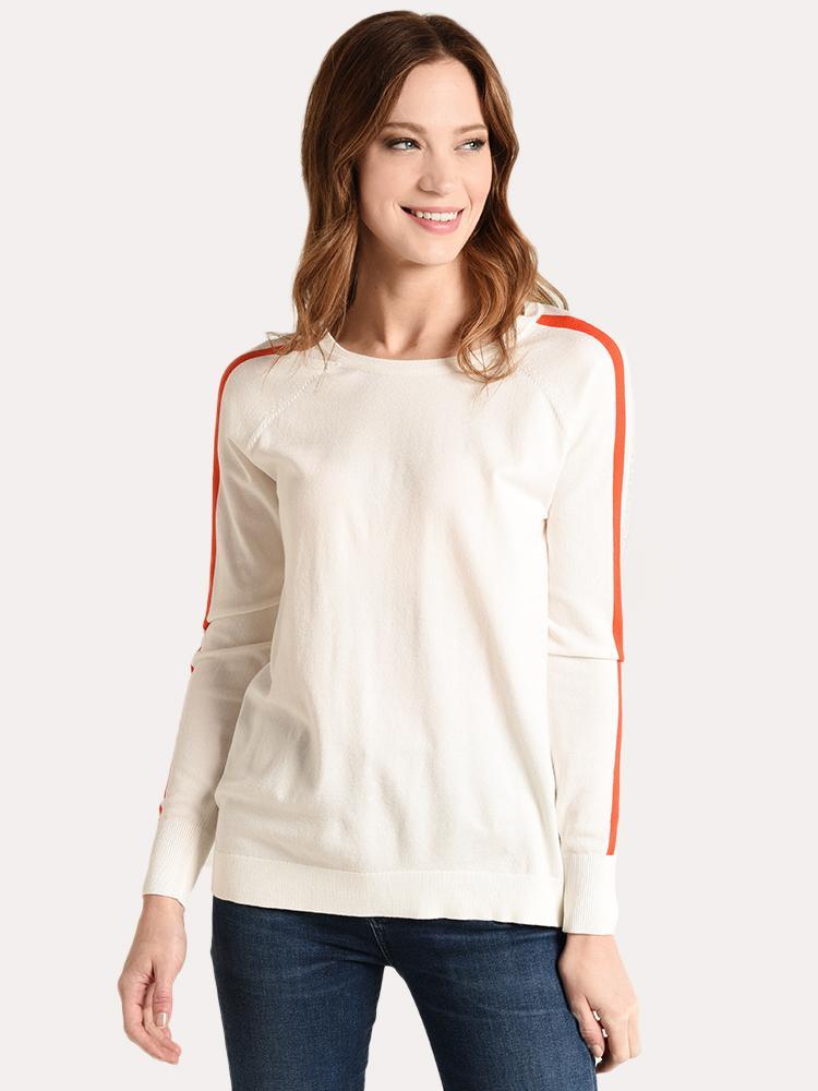 Project J Multi Stripe Sleeve Sweatshirt - Saint Bernard