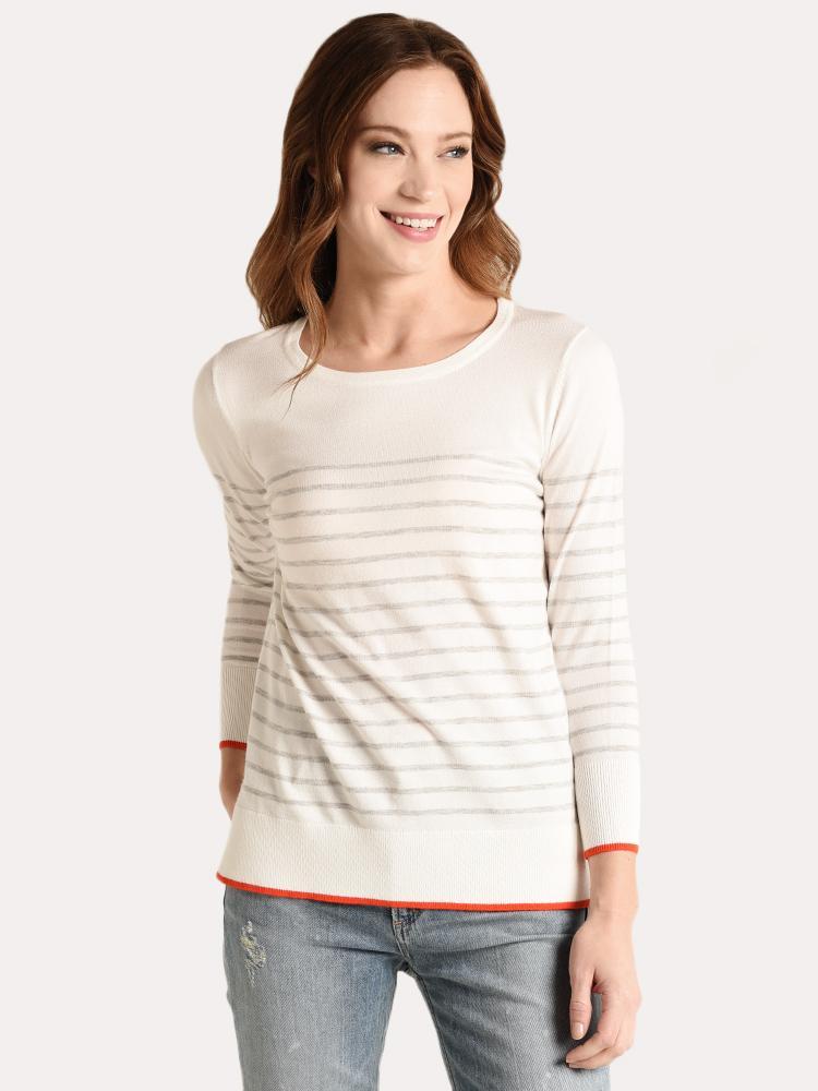 Project J Stripe Tipped Tee - Saint Bernard