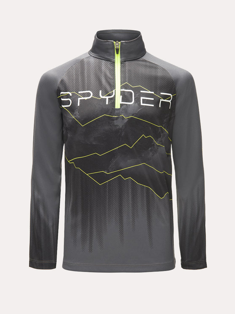 Spyder Boys' Limitless Rising Zip T-Neck - Saint Bernard