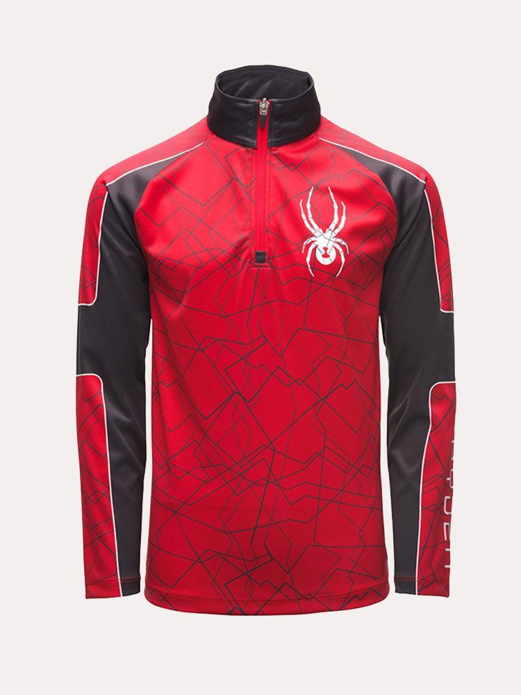 Spyder Boys' Limitless Challenger Zip T-Neck - Saint Bernard