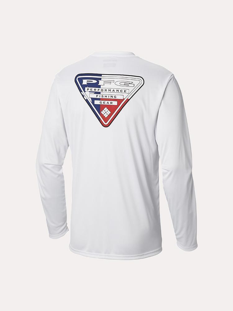 Columbia Men's Terminal Tackle PFG State Triangle Long Sleeve - Saint Bernard