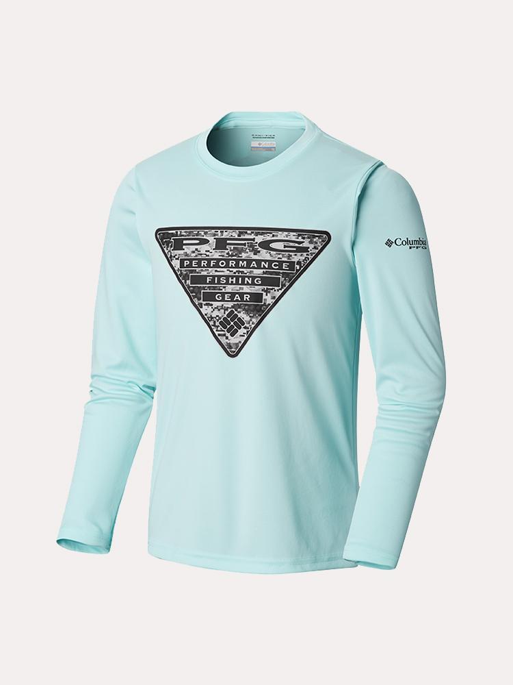 Columbia Boys' Terminal Tackle Triangle Fill Long Sleeve Tee - Saint Bernard
