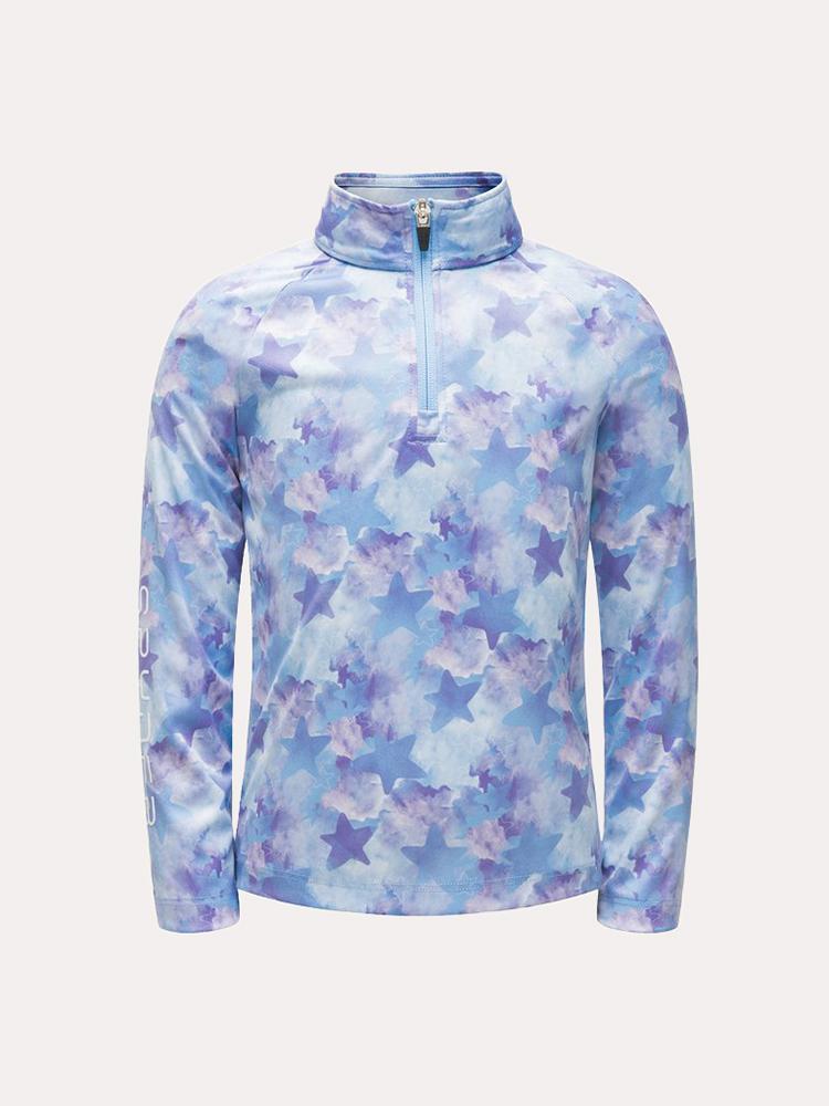 Spyder Girls' Bitsy Limitless Stargazer Zip-T Neck - Saint Bernard