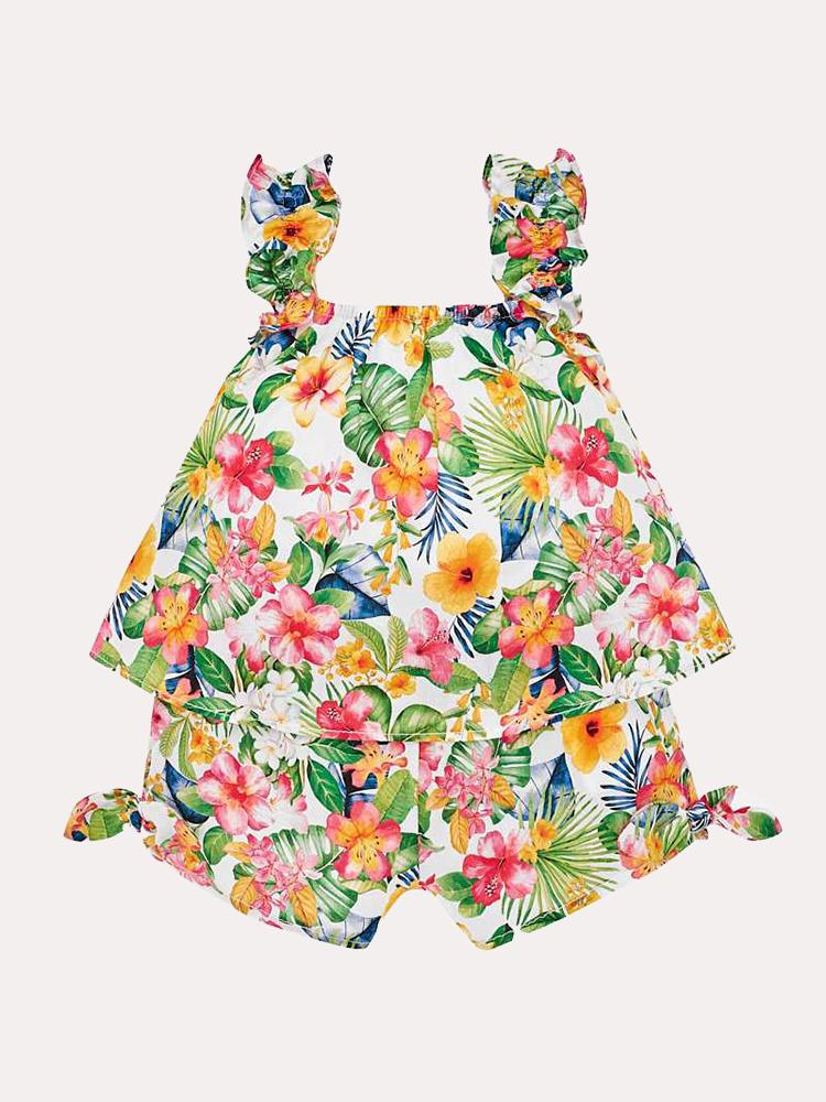 Mayoral Girls' Voile Onsie - Saint Bernard