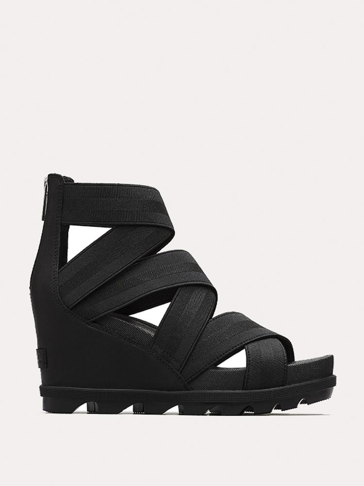 Sorel Women's Joanie II Ankle Strap Black - Saint Bernard
