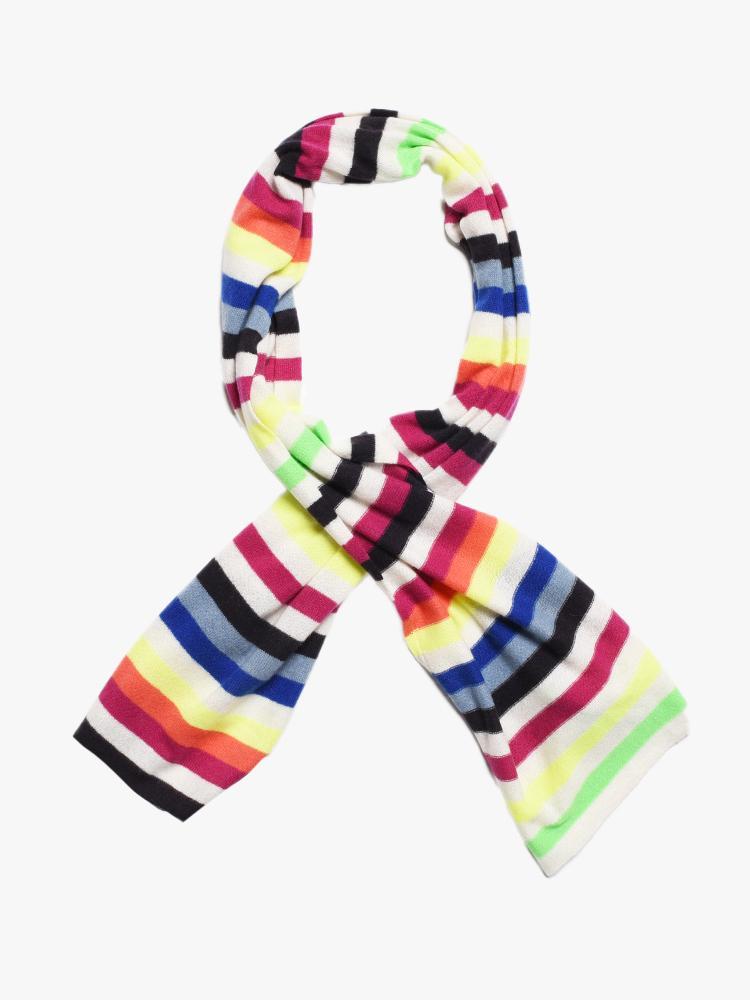 White + Warren Striped Scarf - Saint Bernard