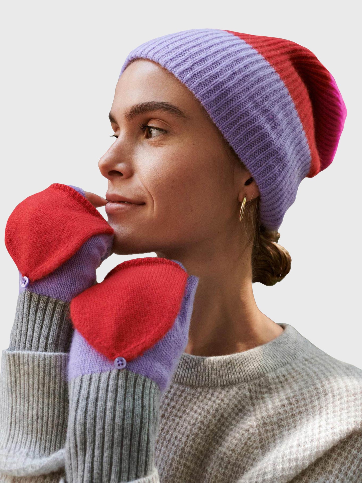 White + Warren Pop Top Glove - Saint Bernard