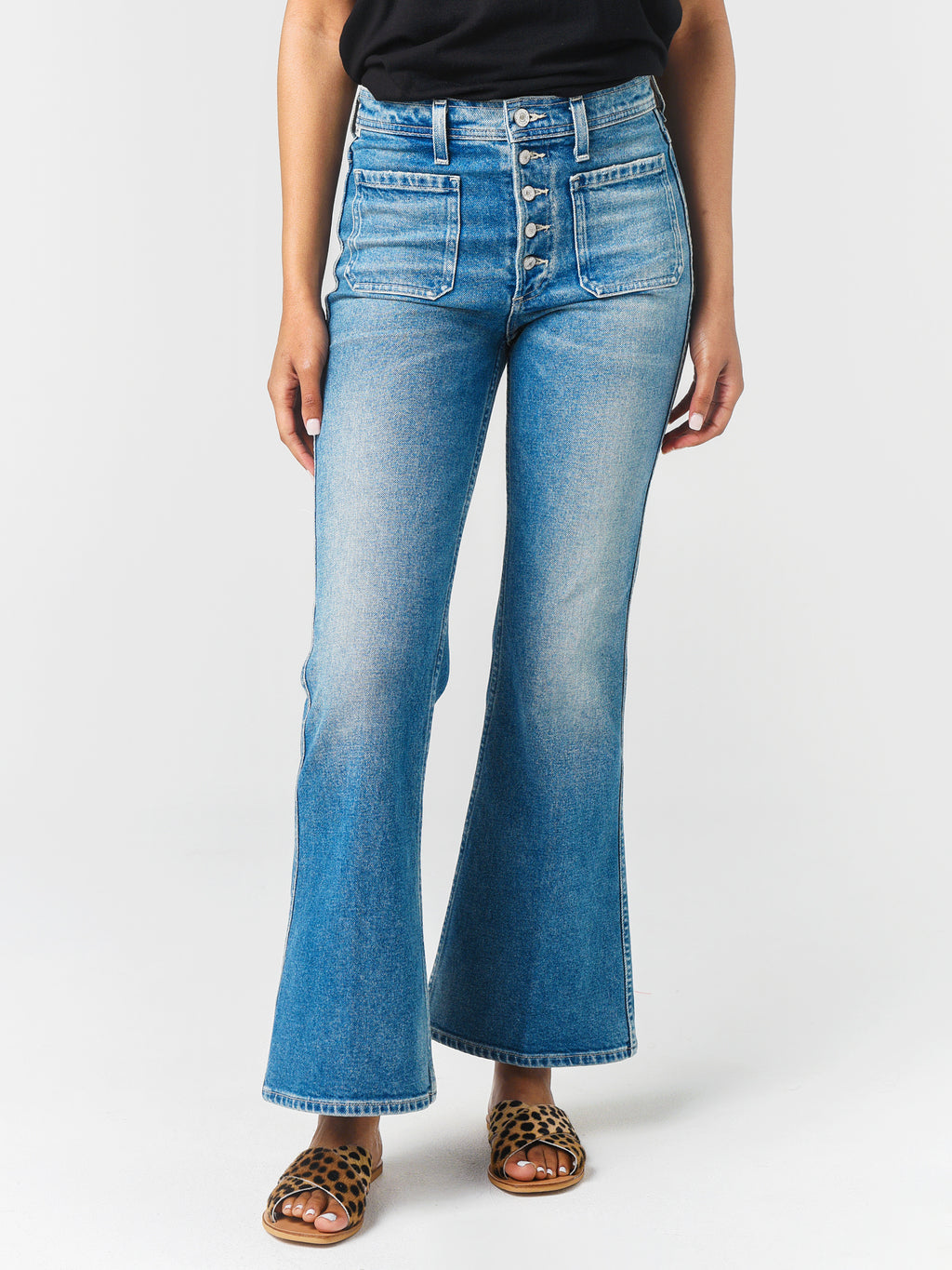 Citizens Of Humanity Women's Maisie Patch Pocket Flare Jean - Saint Bernard