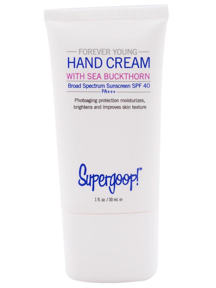 Supergoop Forever Young Hand Cream SPF 40 with Sea Buckthorn