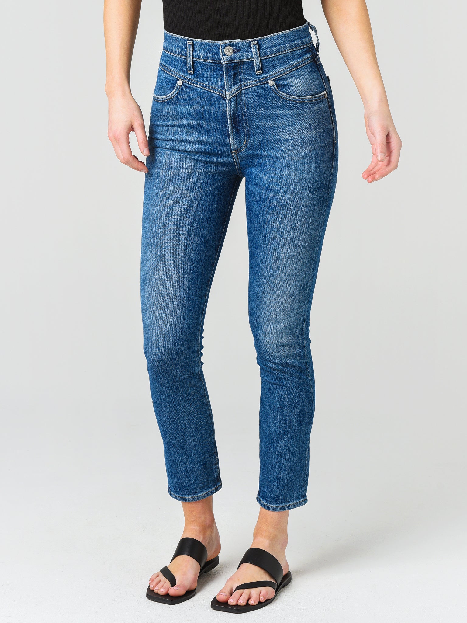 Citizens of Humanity Women's Mia Front Yoke Slim Jean - Saint Bernard