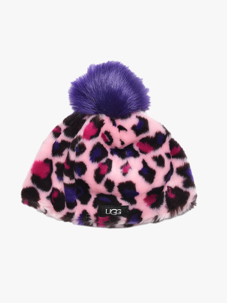 Ugg Kids' Faux Fur Beanie with Pom - Saint Bernard
