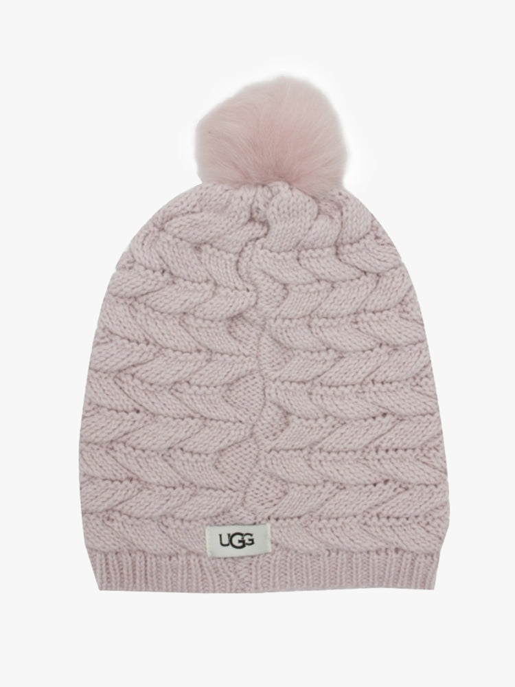 UGG Women’s Cable Hat with Pom - Saint Bernard