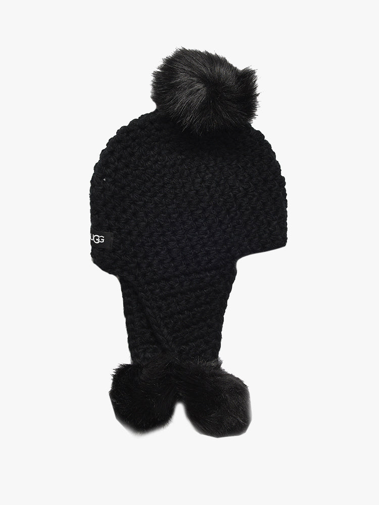 Ugg Women's Chunky Knit Trapper With Poms - Saint Bernard