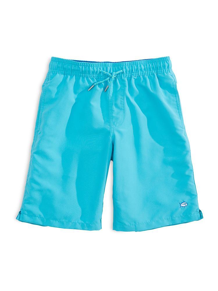 Southern Tide Boys' Solid Swim Trunk - Saint Bernard