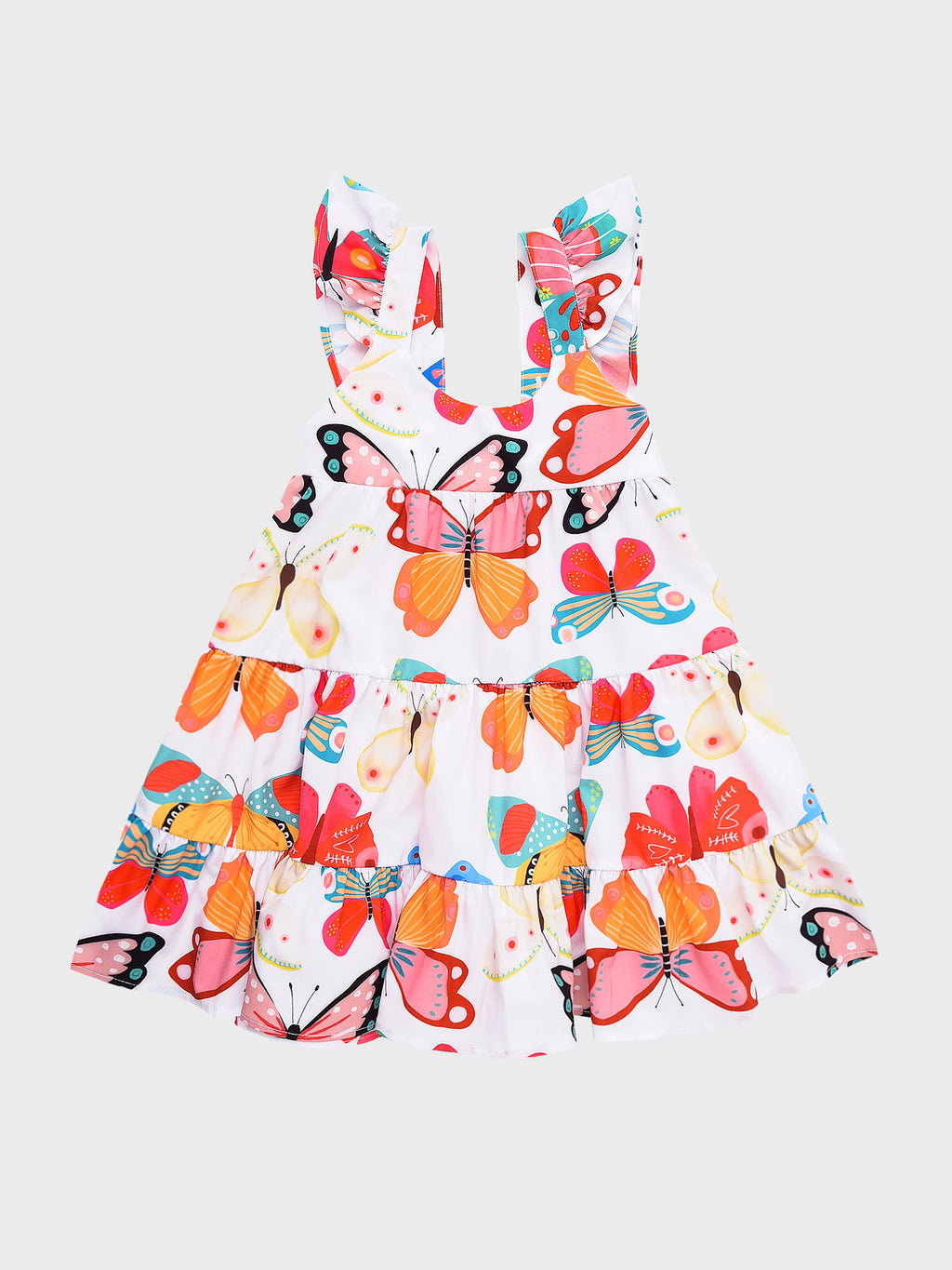 Pepita&Me Girls' Mariposas Dress - Saint Bernard