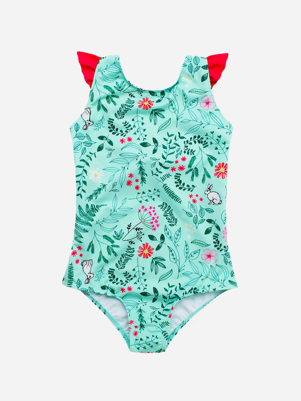 PEPITA&ME Girls' Alicia Bow One-Piece Swimsuit - Saint Bernard