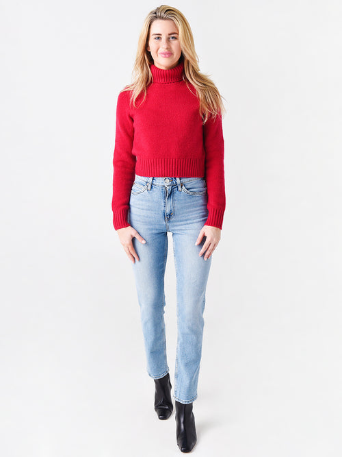 Re/Done Women's Comfort Stretch 70s Straight Jean