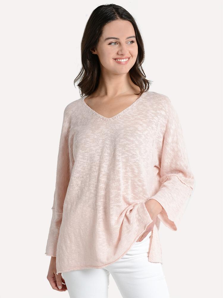 Project J V Neck Side Slit Tunic - Saint Bernard