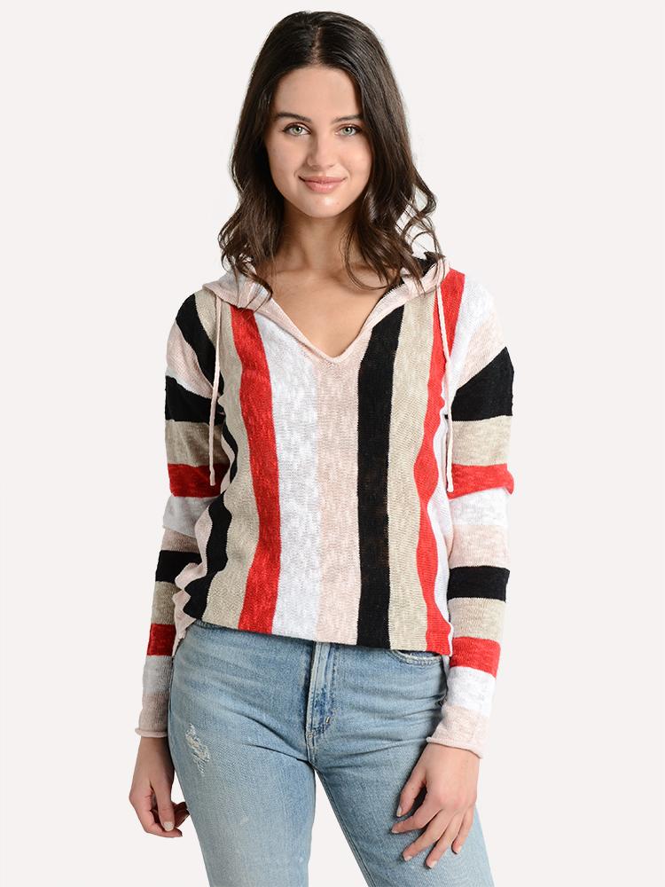Project J Women's Multi Stripe Hoodie - Saint Bernard