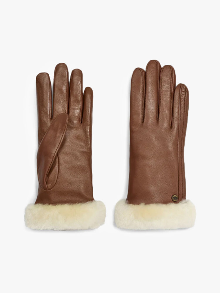 UGG Women’s Classic Leather Shorty Tech Glove - Saint Bernard